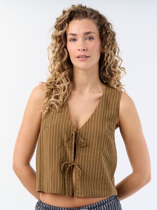 Blusa com laços - Kiabi
