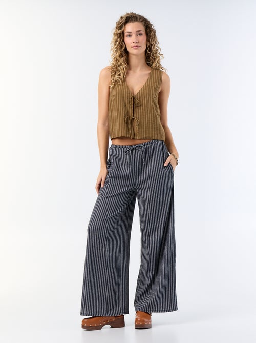 Blusa com laços - Kiabi
