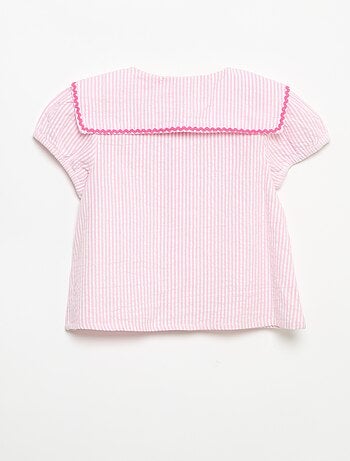 Blusa com laços de manga curta