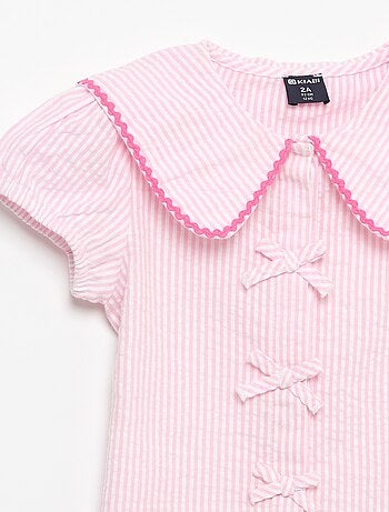 Blusa com laços de manga curta