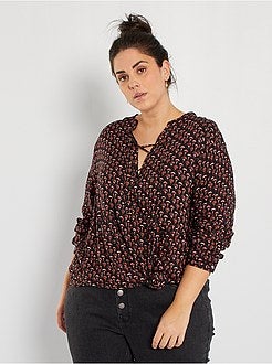 Blusa com laços - Kiabi
