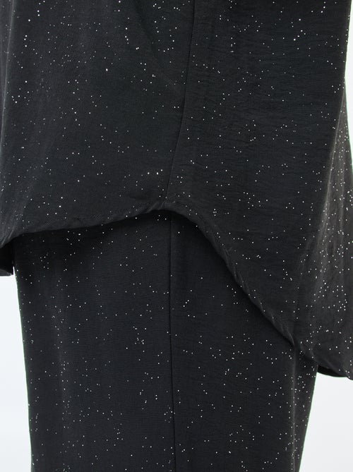 Blusa com lantejoulas 'Only Carmakoma' - Kiabi