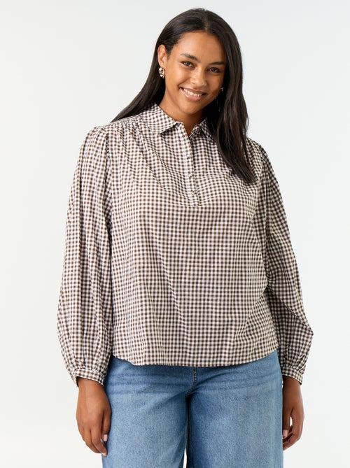 Blusa com mangas balão - Kiabi Blusa com mangas balão - Kiabi