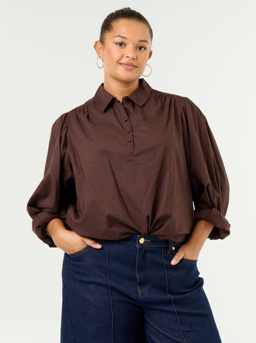 Blusa com mangas balão - Kiabi Blusa com mangas balão - Kiabi