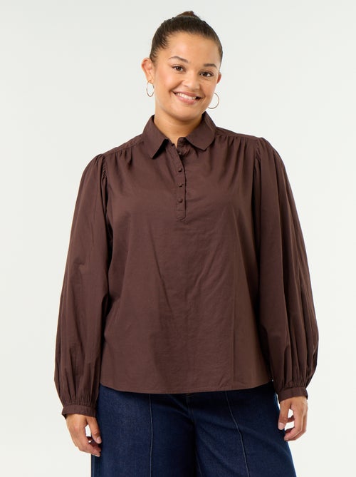 Blusa com mangas balão - Kiabi Blusa com mangas balão - Kiabi