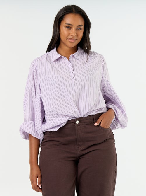 Blusa com mangas balão - Kiabi Blusa com mangas balão - Kiabi