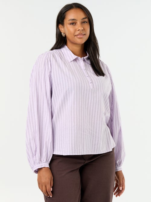 Blusa com mangas balão - Kiabi Blusa com mangas balão - Kiabi