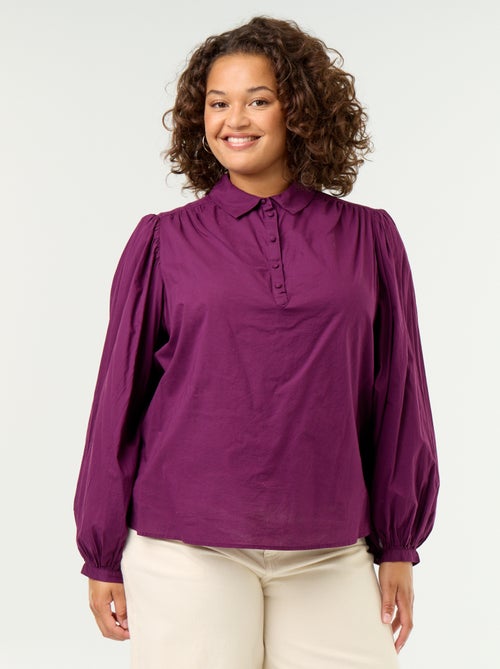 Blusa com mangas balão - Kiabi Blusa com mangas balão - Kiabi