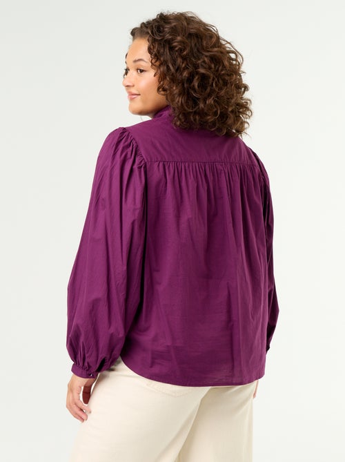 Blusa com mangas balão - Kiabi Blusa com mangas balão - Kiabi