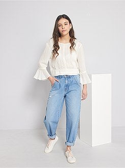 Blusa com mangas largas - Kiabi