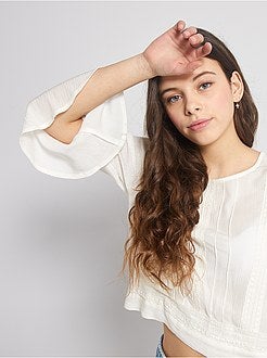 Blusa com mangas largas - Kiabi