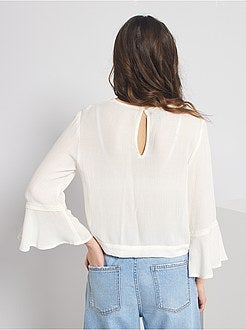 Blusa com mangas largas - Kiabi