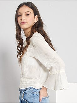 Blusa com mangas largas - Kiabi