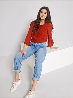 Blusa com mangas largas - Kiabi