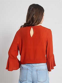 Blusa com mangas largas - Kiabi