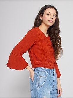 Blusa com mangas largas - Kiabi