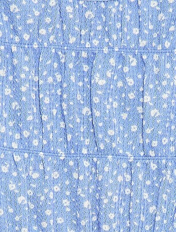 Blusa com padrão em malha crepe