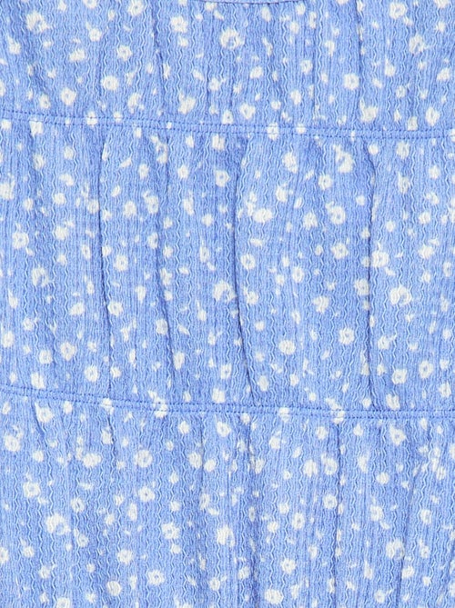 Blusa com padrão em malha crepe - Kiabi