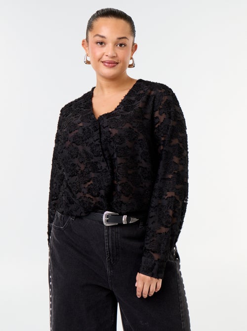Blusa com plumetis - Kiabi Blusa com plumetis - Kiabi