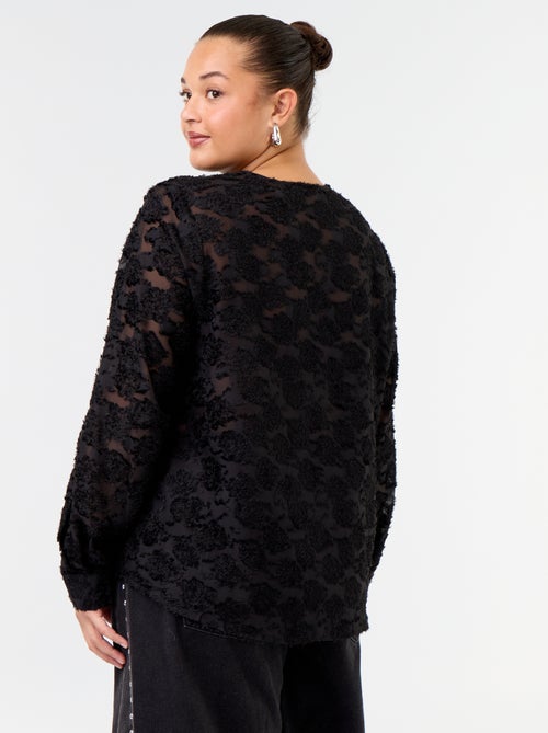 Blusa com plumetis - Kiabi Blusa com plumetis - Kiabi