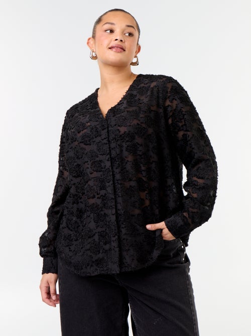 Blusa com plumetis - Kiabi Blusa com plumetis - Kiabi