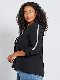 Blusa com pormenor faixas - Kiabi