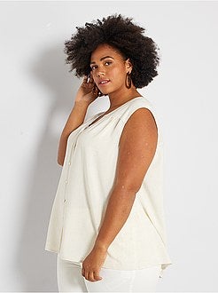 Blusa com renda atrás - Kiabi