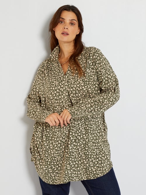 Blusa comprida fluida - Kiabi