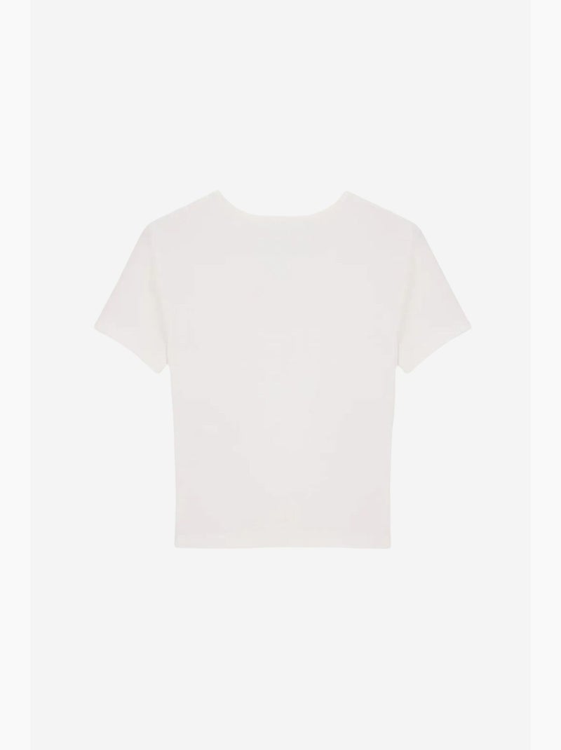 Blusa crop de jersey slim fit dilvin Creme - Kiabi