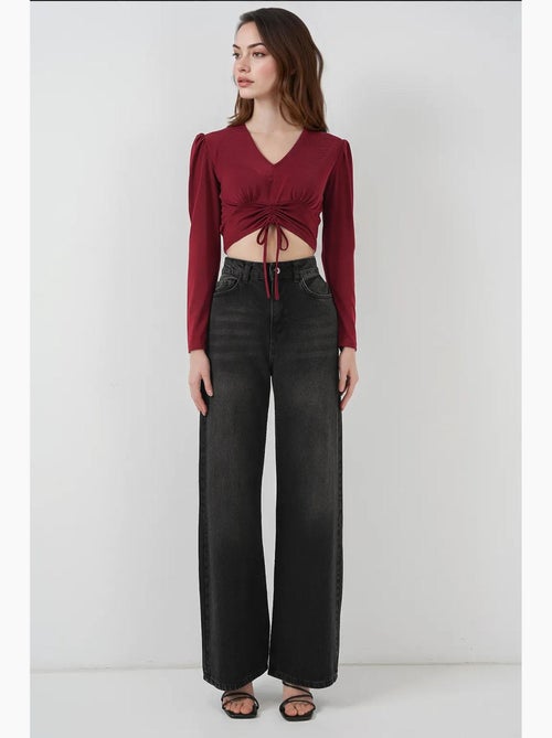 Blusa crop sandy bdart - Kiabi Blusa crop sandy bdart - Kiabi