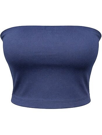 Blusa cropped bandeau sem alças mixray