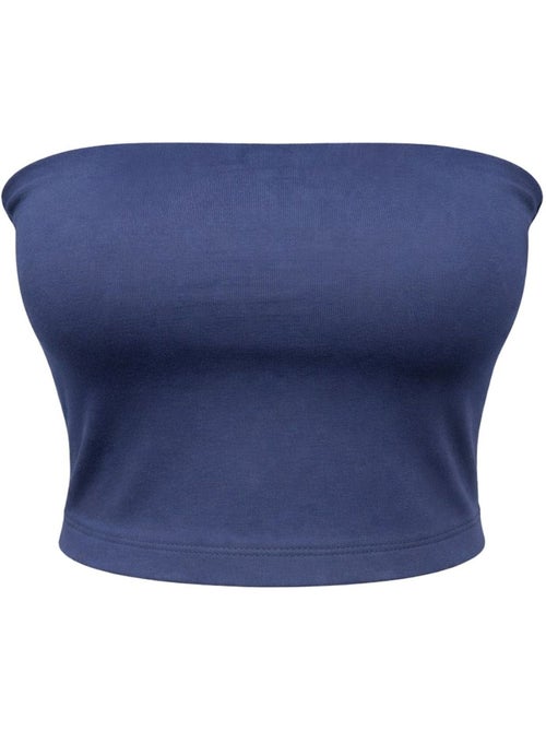 Blusa cropped bandeau sem alças mixray - Kiabi Blusa cropped bandeau sem alças mixray - Kiabi