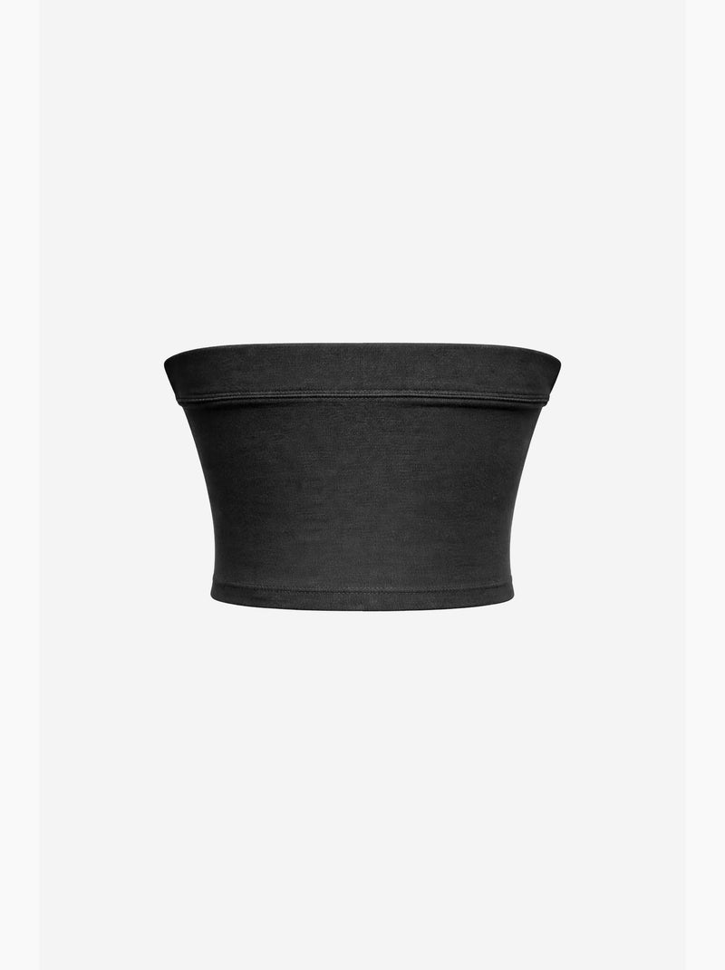 Blusa cropped bandeau sem alças mixray Preto - Kiabi