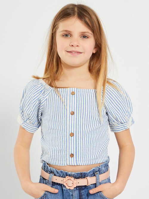 Blusa cropped - Kiabi