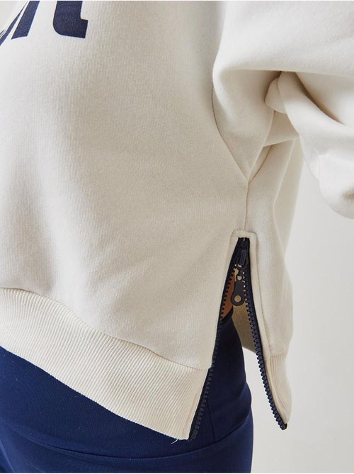 Blusa cropped de três fios escovada com fecho lateral lucci - Kiabi Blusa cropped de três fios escovada com fecho lateral lucci - Kiabi