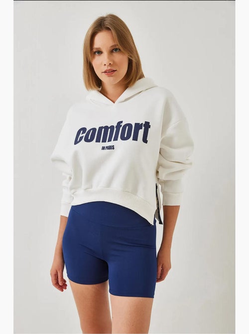 Blusa cropped de três fios escovada com fecho lateral lucci - Kiabi Blusa cropped de três fios escovada com fecho lateral lucci - Kiabi