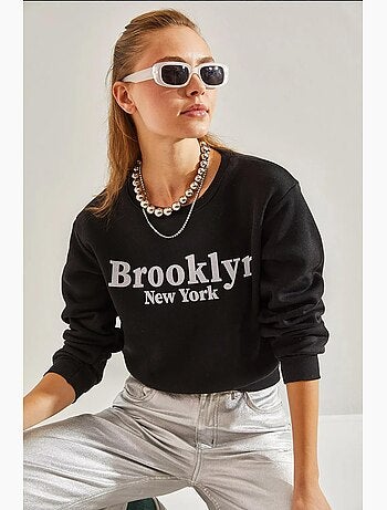 Blusa cropped estampada com três fios lucci