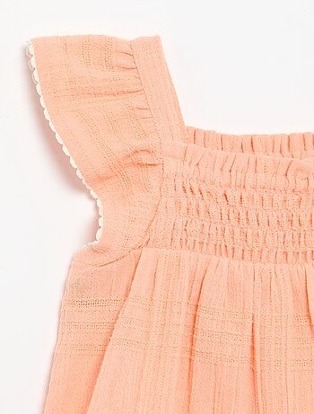 Blusa de alças em dobby