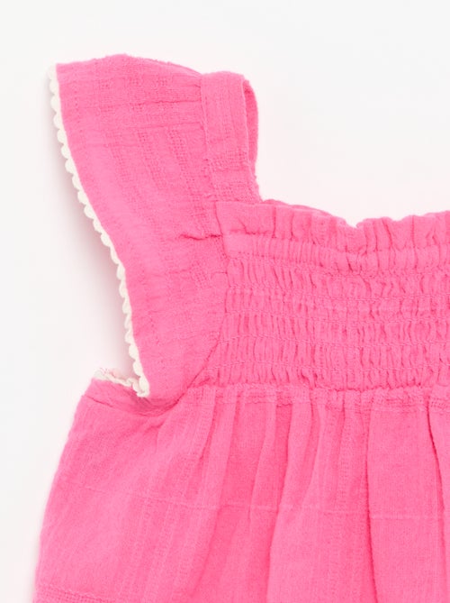 Blusa de alças em dobby - Kiabi Blusa de alças em dobby - Kiabi