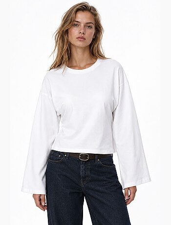 Blusa de algodão e elastano busem