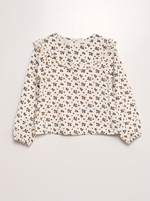 Blusa de bombazina - Kiabi