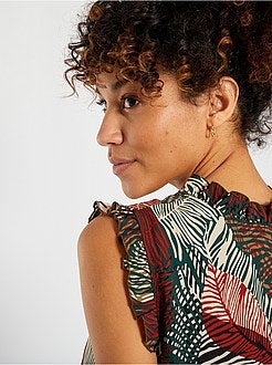 Blusa de cores várias e vivas - Kiabi