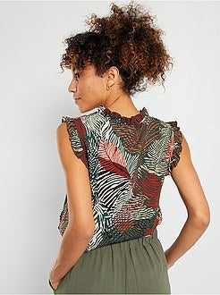 Blusa de cores várias e vivas - Kiabi