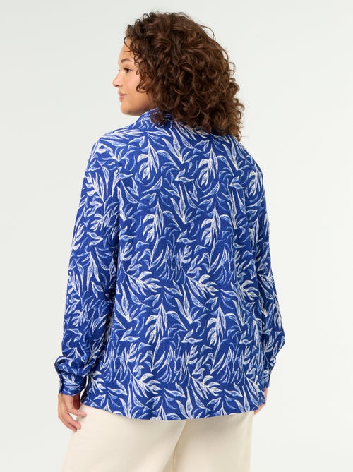 Blusa de crepe estampada - Kiabi Blusa de crepe estampada - Kiabi