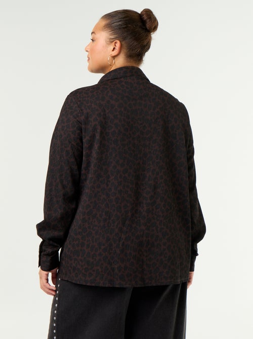 Blusa de crepe estampada - Kiabi Blusa de crepe estampada - Kiabi