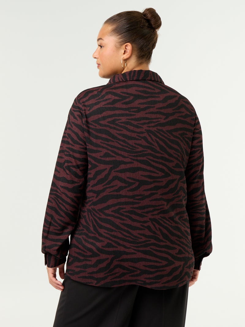 Blusa de crepe estampada Violeta - Kiabi