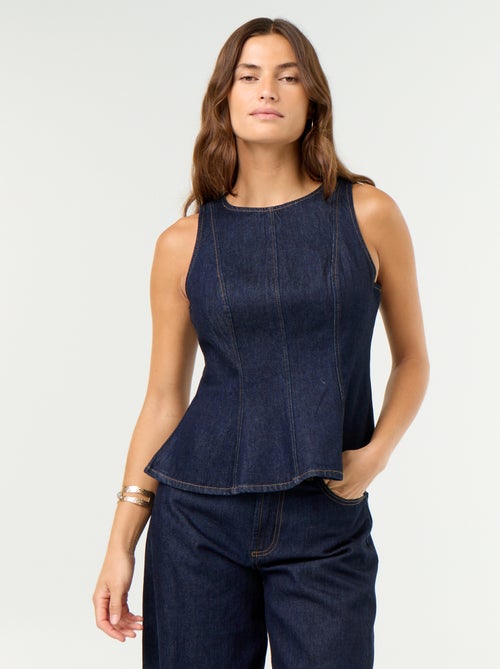 Blusa de ganga sem mangas - Kiabi Blusa de ganga sem mangas - Kiabi
