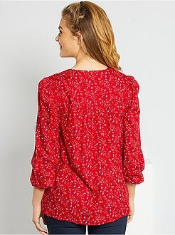 Blusa de grávida 'florida' - Kiabi