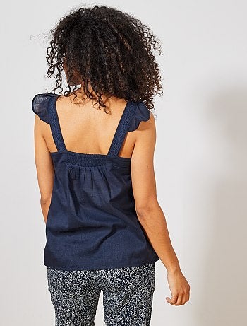 Futura mamã - Blusa de grávida leve e bordada - Kiabi