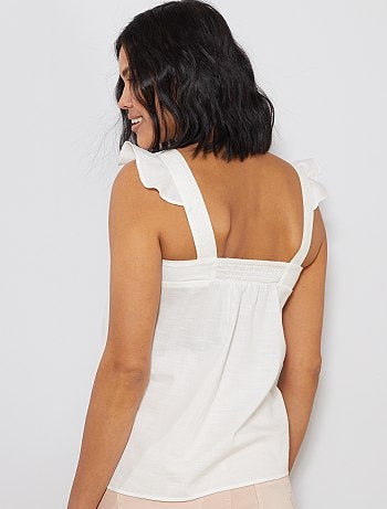 Futura mamã - Blusa de grávida leve e bordada - Kiabi